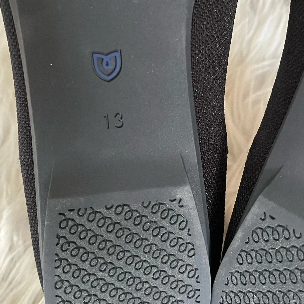 {Rothy's} The Ballet Flat with Bow in Black - Womens 13